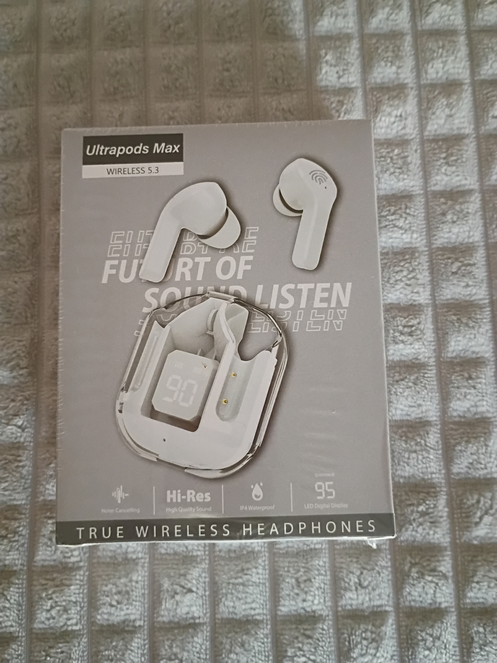 Ultrapods Max Wireless 5.3 Bluetooth Earbuds - White - New Sealed